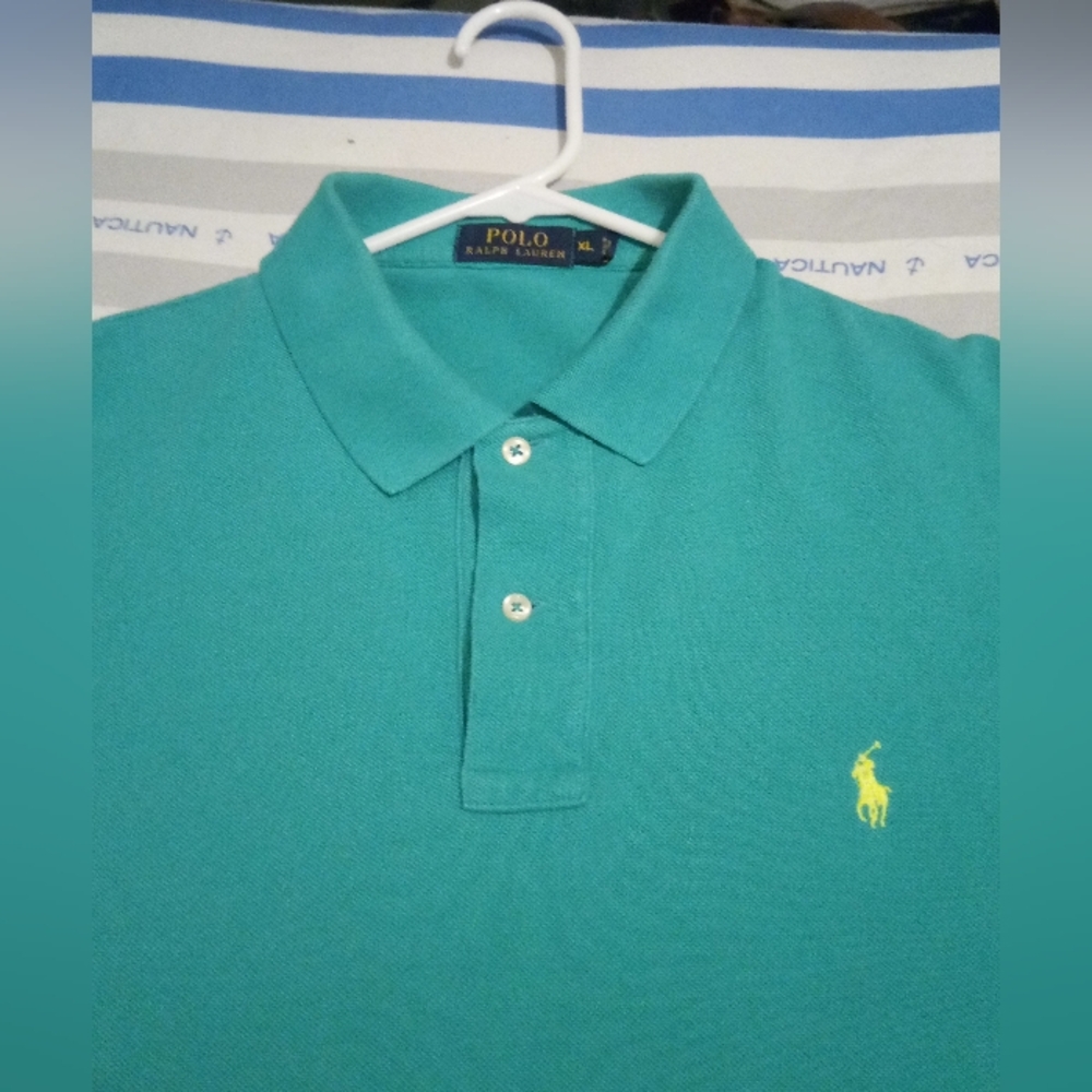 Polo Ralph Lauren Teal Collared Shirt Size XL